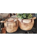 Natural wooden planter 4pc/Set