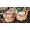 Natural wooden planter 4pc/Set