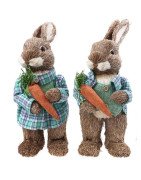 Straw Rabbits Bunny/Easter Decorations