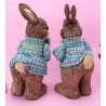 Straw Rabbits Bunny/Easter Decorations
