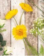 Artificial Gerbera Yellow /Single Stem