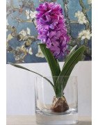 Artificial Hyacinth Flower with Bulb and leaves