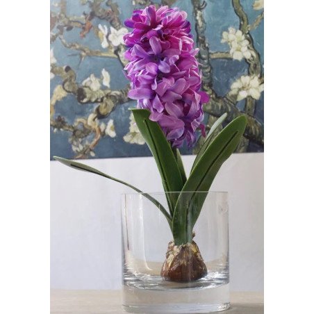 Artificial Hyacinth Flower with Bulb and leaves