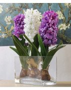 Artificial Hyacinth Flower with Bulb and leaves