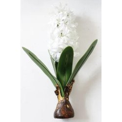 Artificial Hyacinth Flower with Bulb and leaves