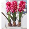 Artificial Hyacinth Flower with Bulb and leaves