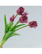 Artificial Parrot Tulips /bouquet of 5 stems