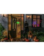 Halloween Wreath with 30 LED warm white Lights