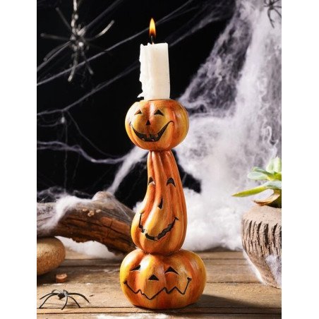 Halloween Pumpkin Candle Holder