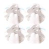 White Bunny Napkin Rings 4pc