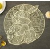 Easter Bunny Shaped Placemats set of 2pc