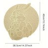 Easter Bunny Shaped Placemats set of 2pc