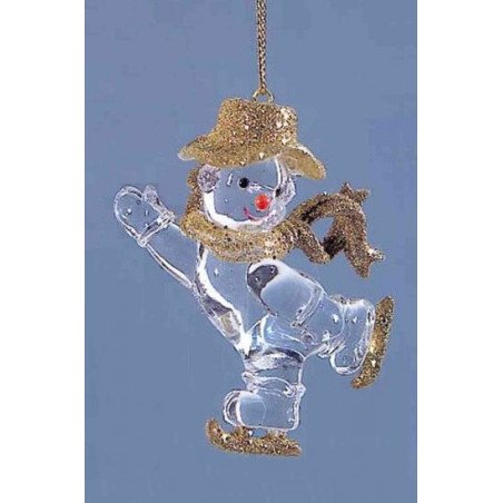 Decorative acrylic Snowman in Hat/Christmas decoration