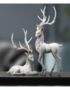 Christmas Reindeer Ornament Figurine