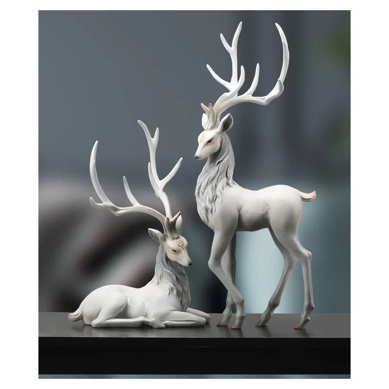 Christmas Reindeer Ornament Figurine
