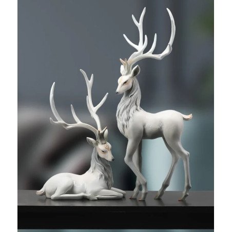 Christmas Reindeer Ornament Figurine